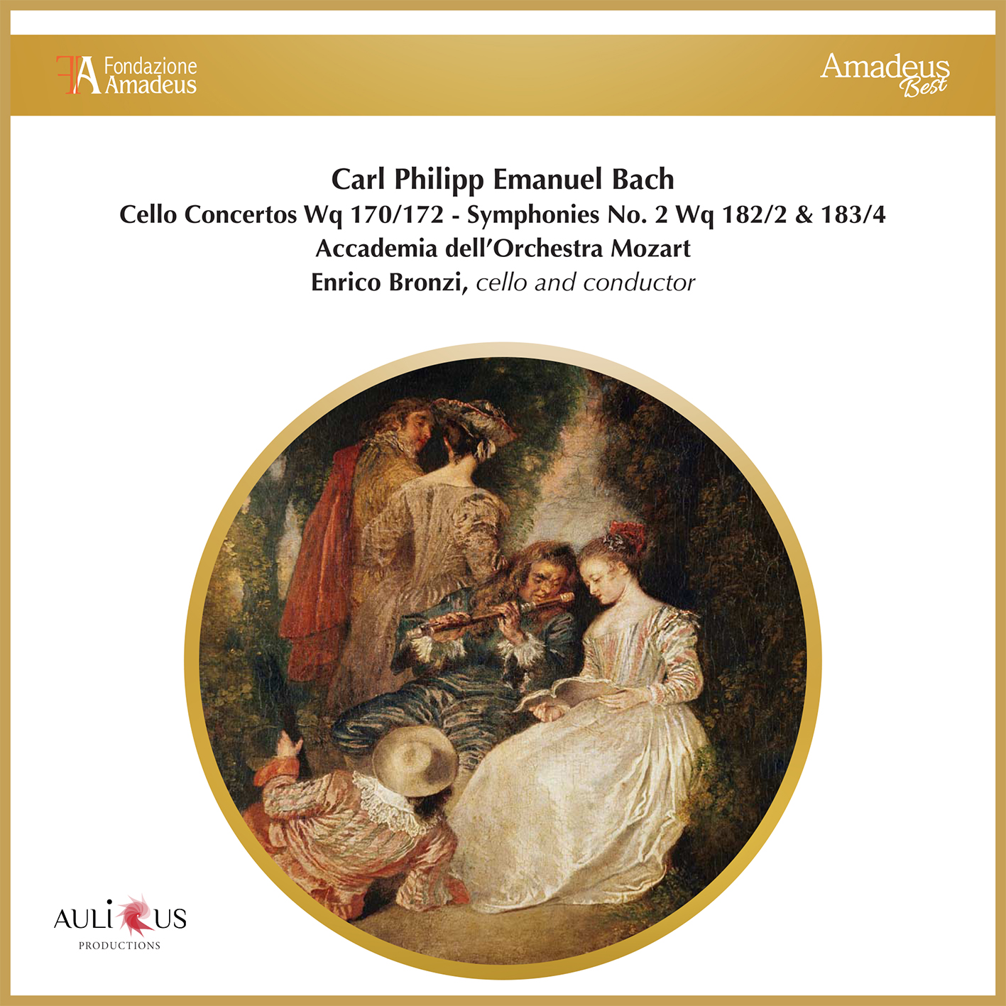 Carl Philipp Emanuel Bach: Cello Concertos WQ 170, 172 – Symphonies No. 2 Wq 182, 2 & 183, 4