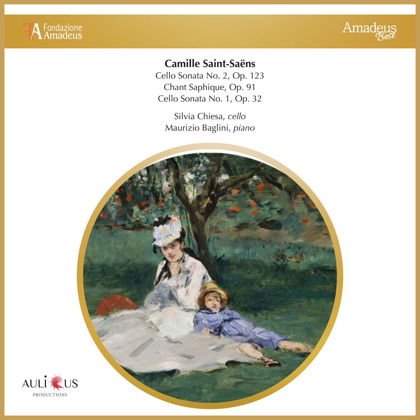 Camille Saint Saint-Saens: Cello Sonata No. 2, Op. 123 – Chant Saphique, Op. 91 – Cello Sonata No. 1, Op. 32