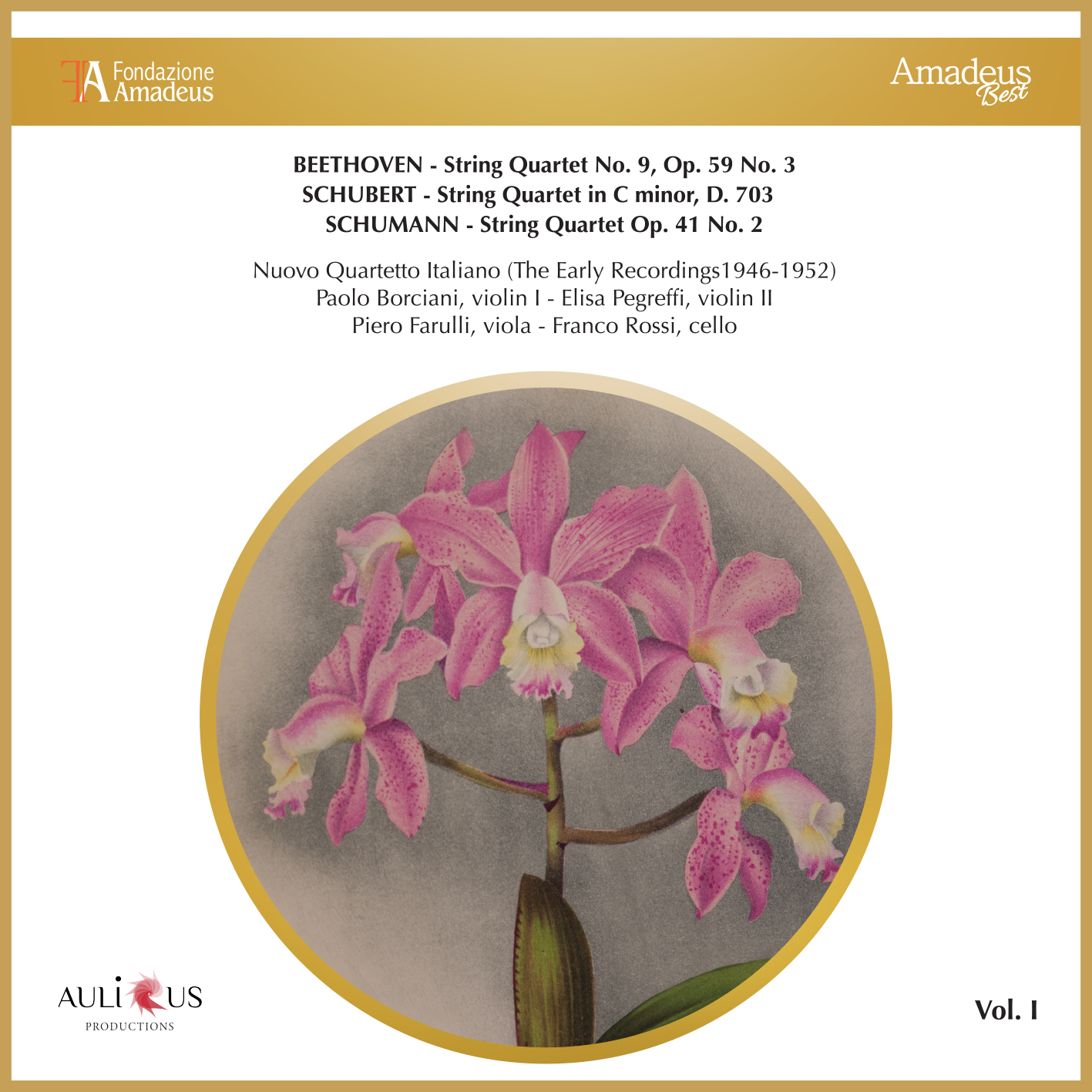 Beethoven: String Quartet No. 9, Op. 59 No. 3 – Schubert: String Quartet in C Minor, D. 703 – Schumann: String Quartet Op. 41 No. 2